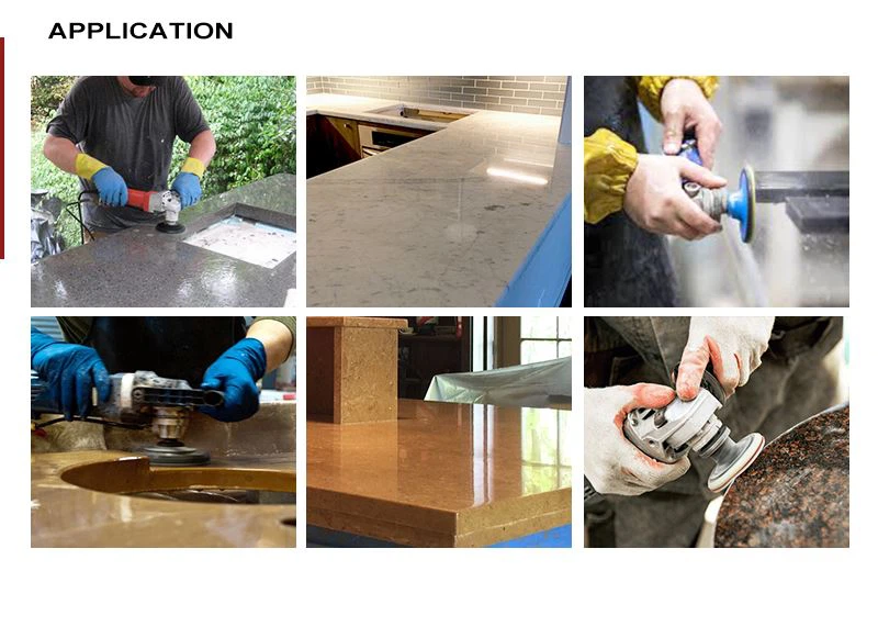 APPLICATION OF DIAMOND POLISHING PADS